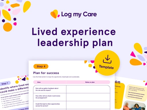 Lived experience leadership plan template