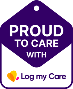 Log my Care 'Proud to Care' badge