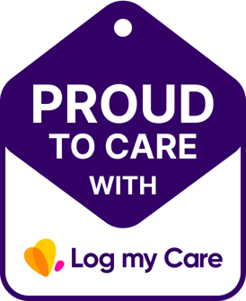 Log my Care 'Proud to Care' badge
