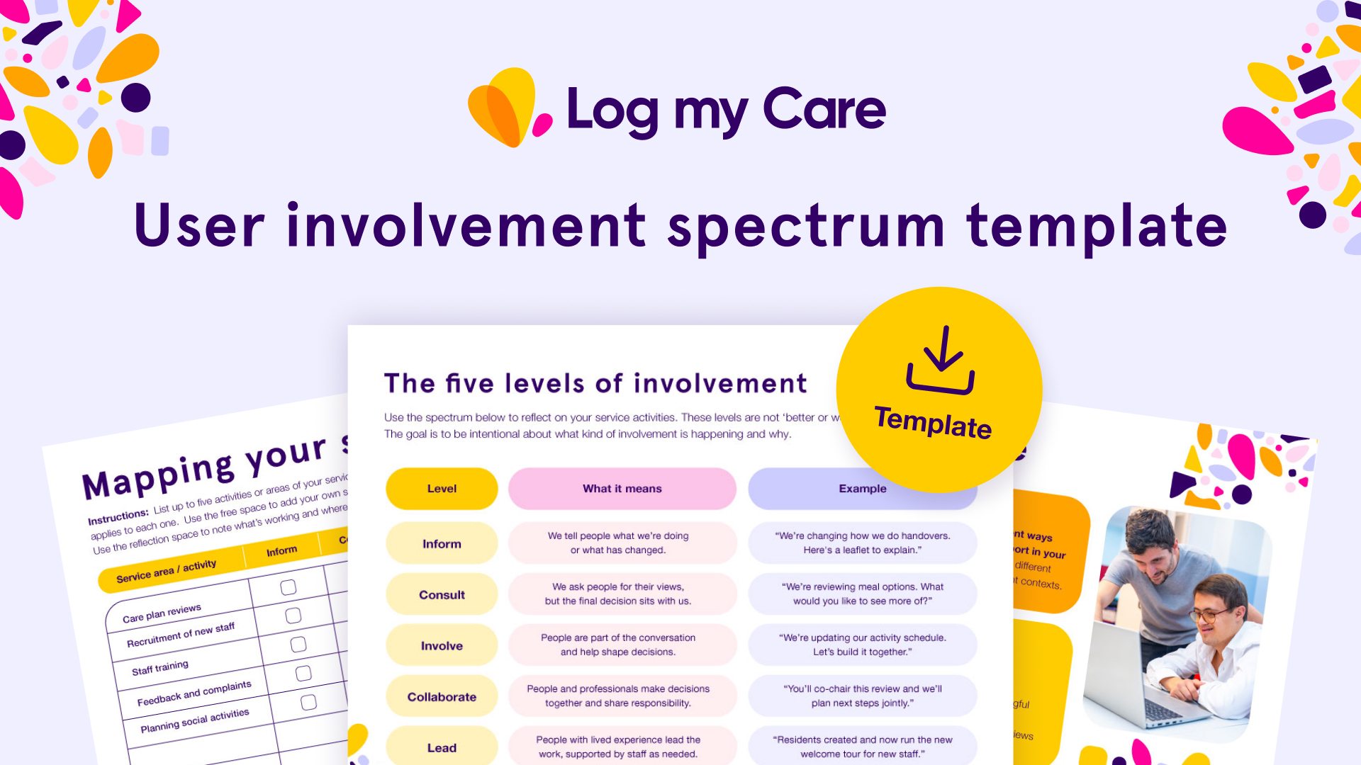 User involvement spectrum template