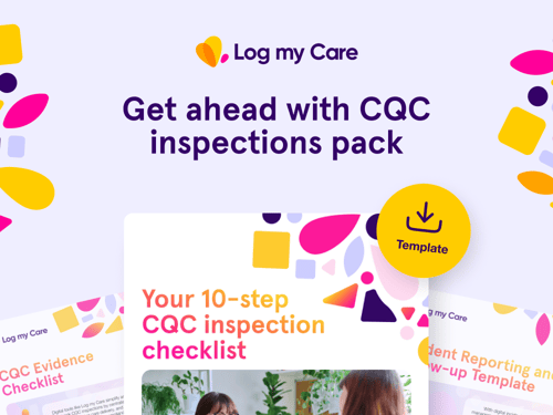 CQC inspections resource pack, containing four templates and checklists to help you to get prepared for your next inspection.