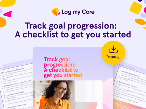 Track goal progression checklist 