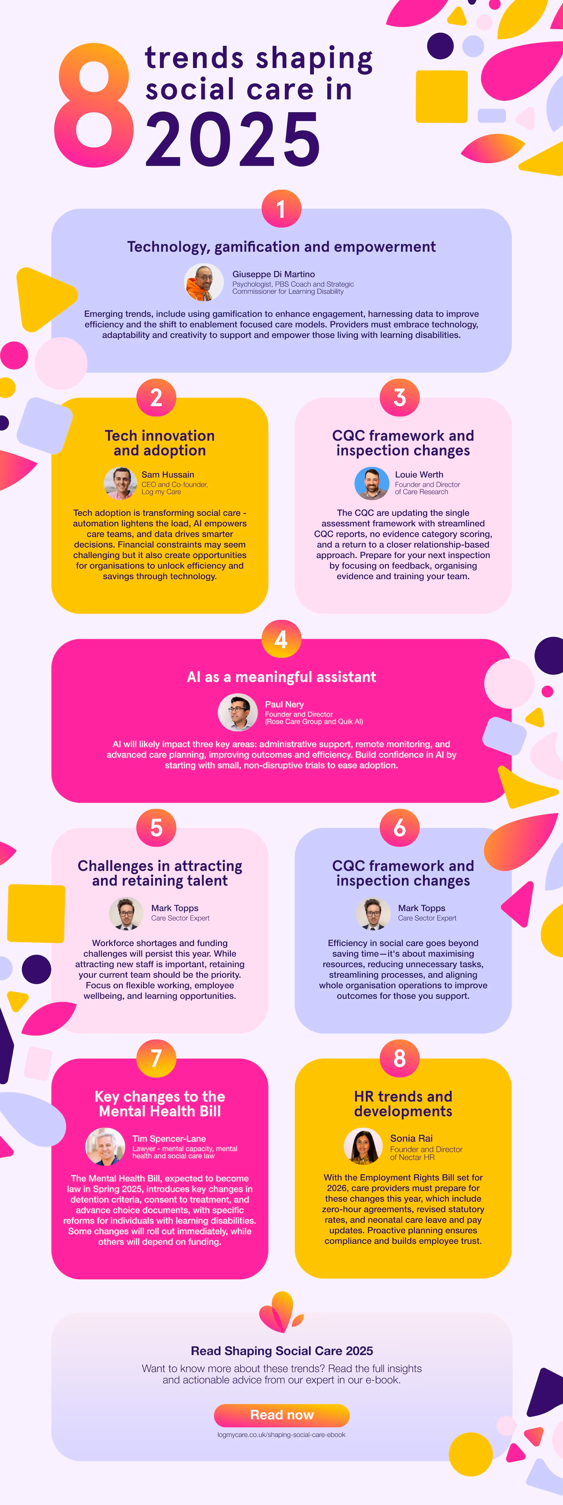 8 trends shaping social care in 2025 infographic